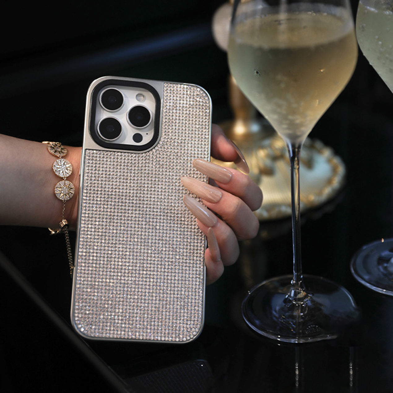GOLD & SILK Crystal iPhone Case