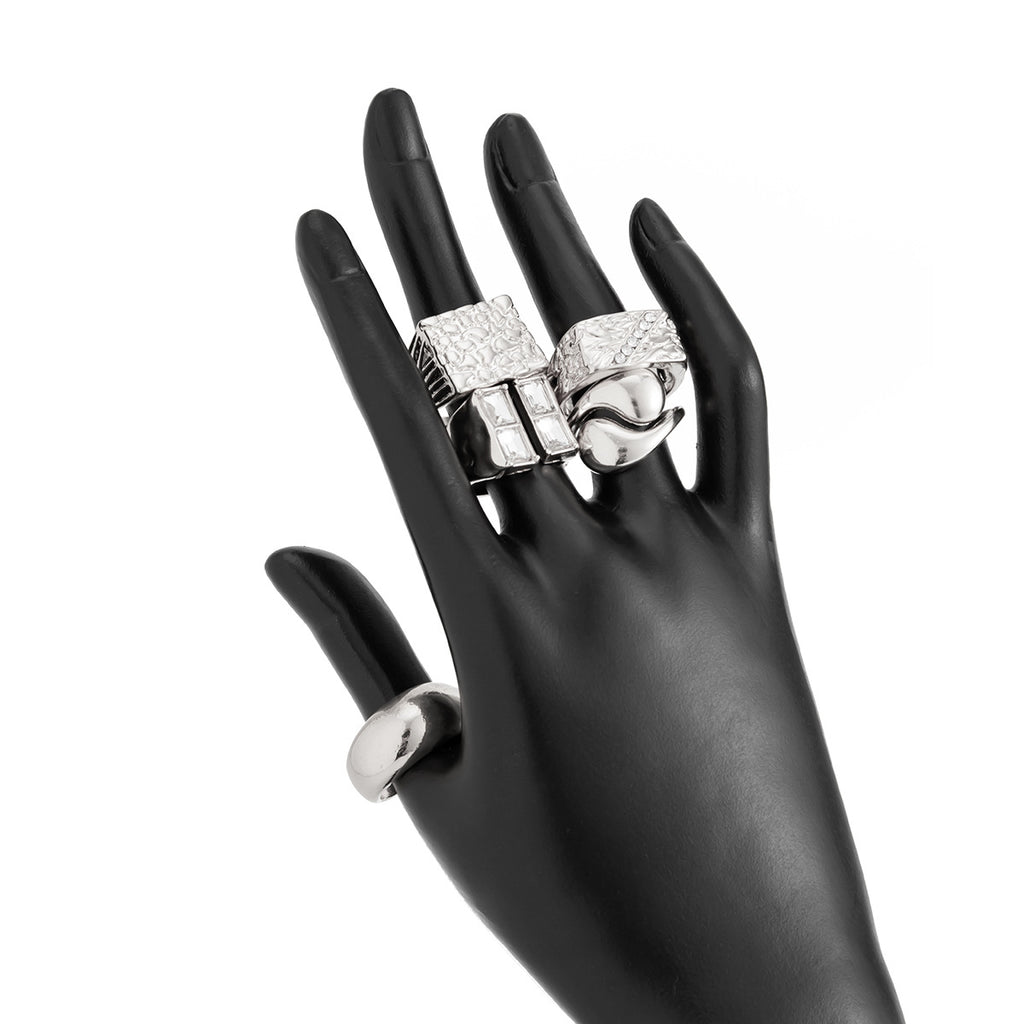 GOLD&SILK Diamond and Gemstone Set Rings (5 pieces)