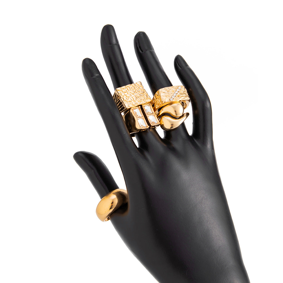 GOLD&SILK Diamond and Gemstone Set Rings (5 pieces)