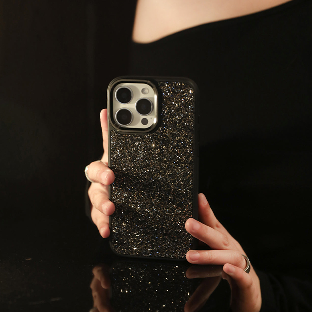 GOLD & SILK Crystal iPhone Case