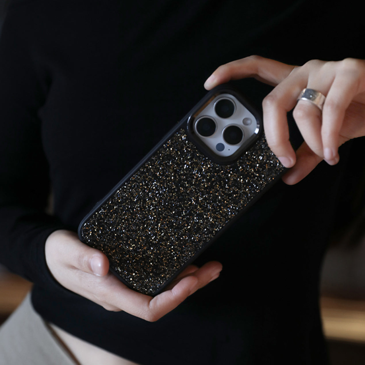 GOLD & SILK Crystal iPhone Case