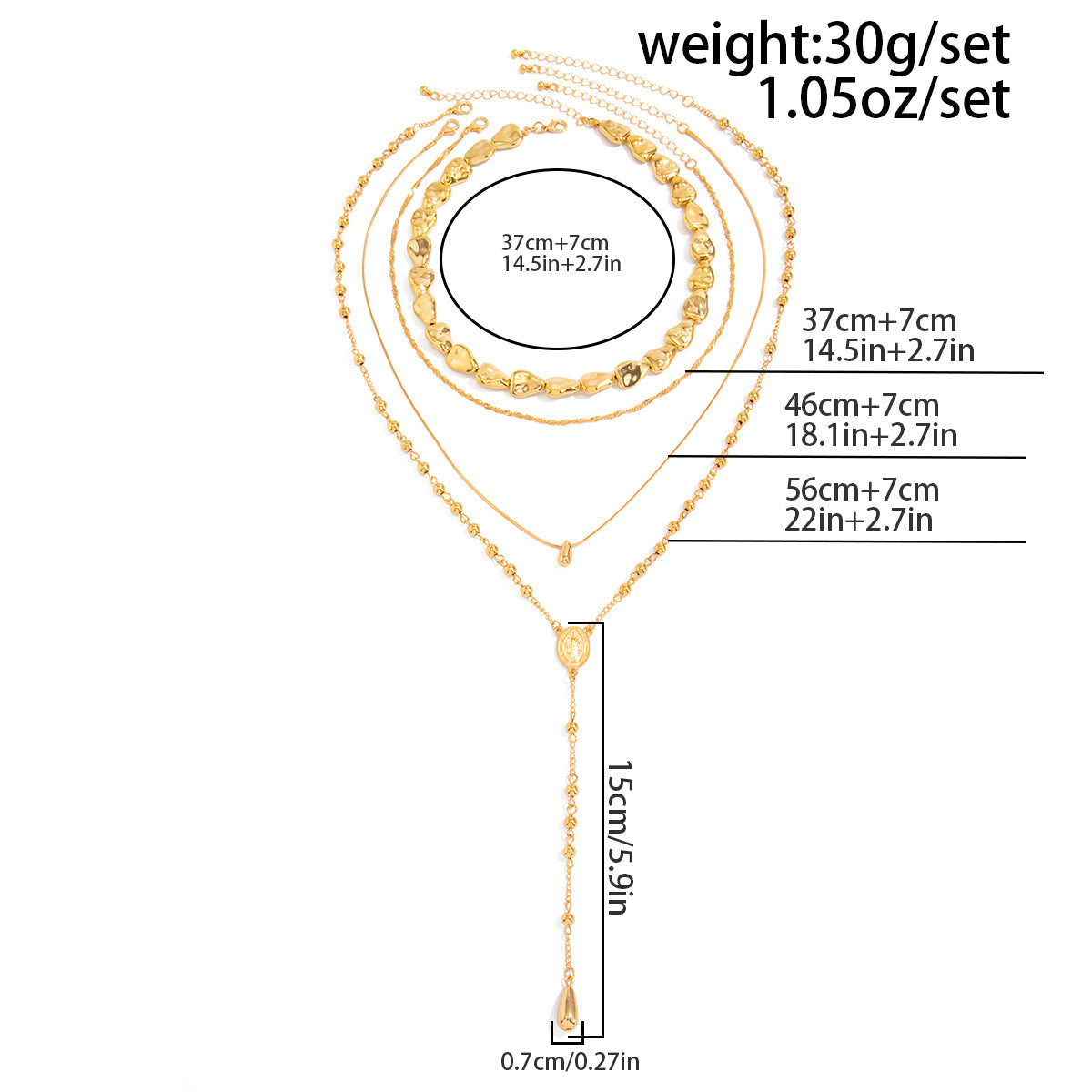 GOLD&SILK Jewelry Set