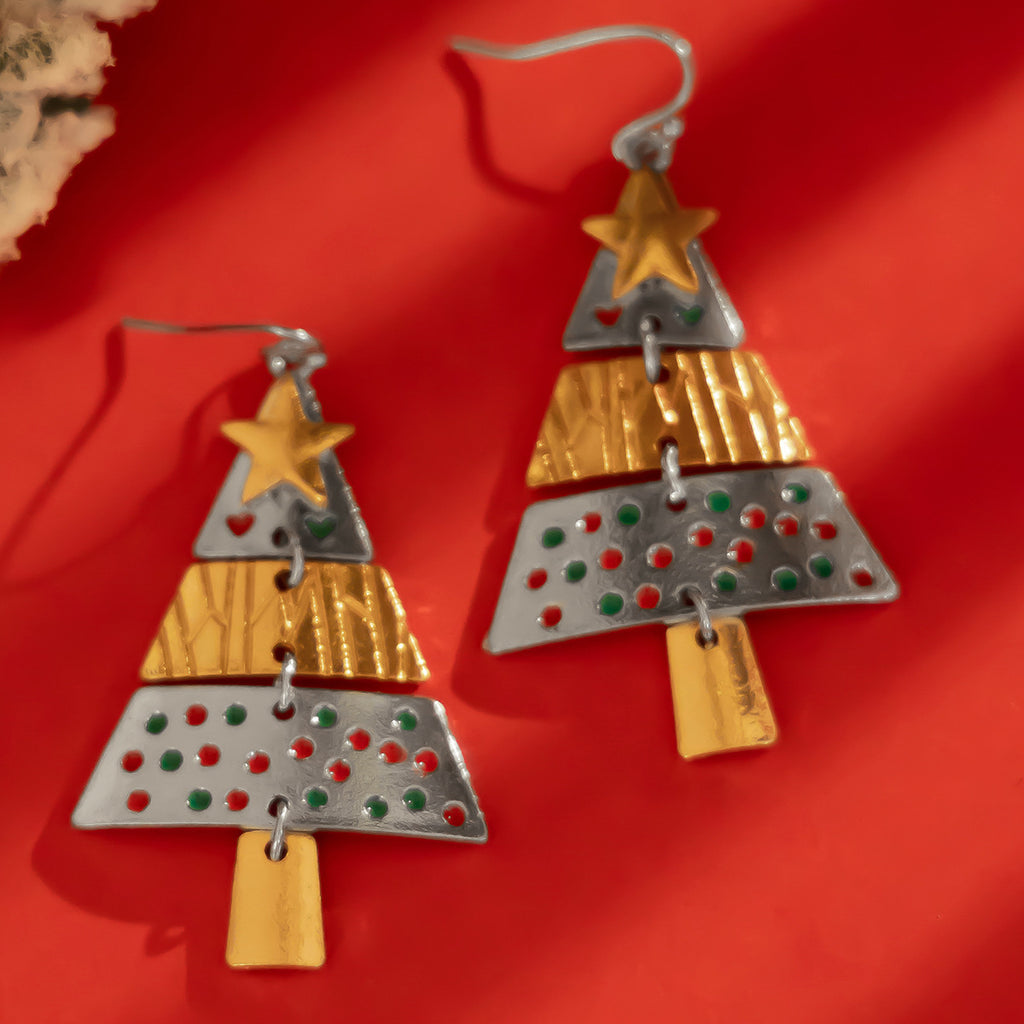 GOLD&SILK Christmas Earrings